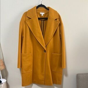 Topshop Women's Mustard Trench Coat